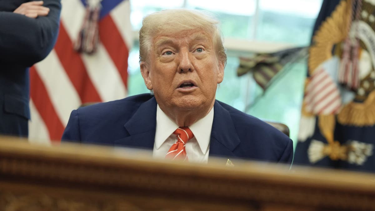 President Donald Trump in the Oval Office