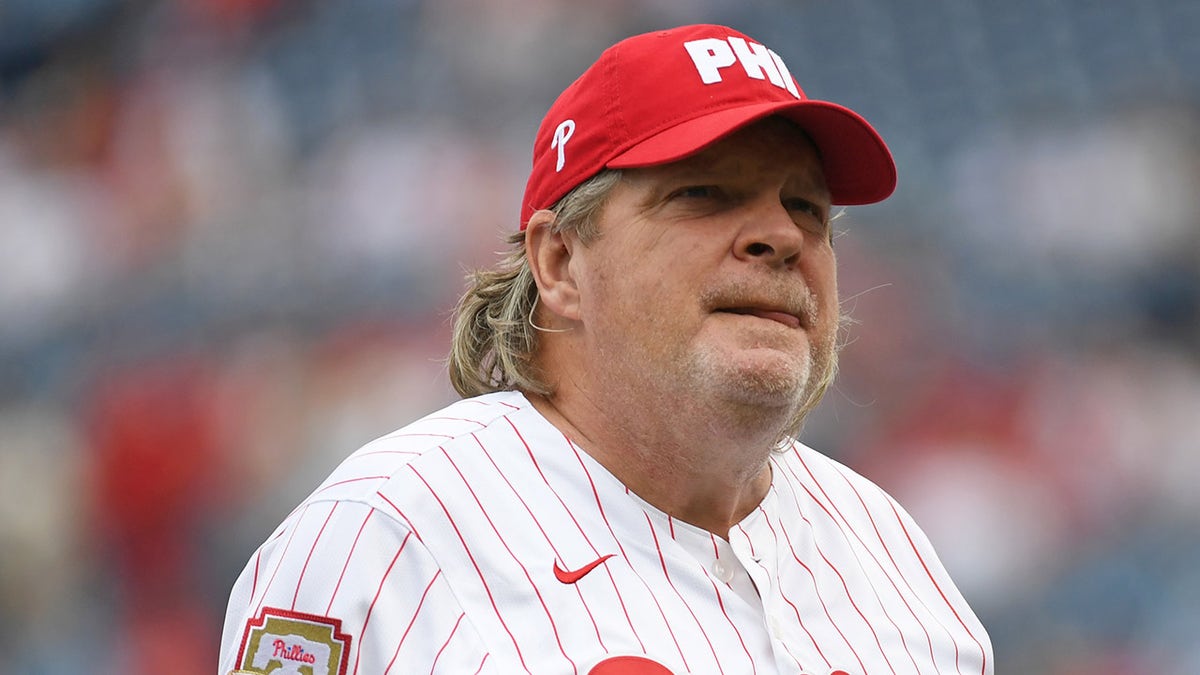 John Kruk looks up on field