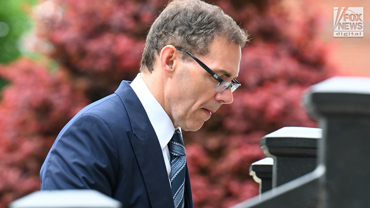 Lawyer Hank Brennan outside the courthouse during the Karen Read trial.