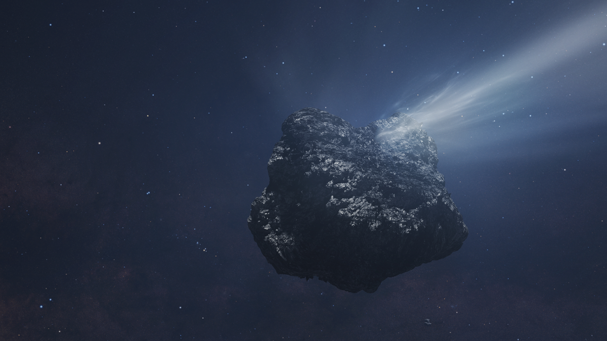 An artist rendition of the largest comet ever observed