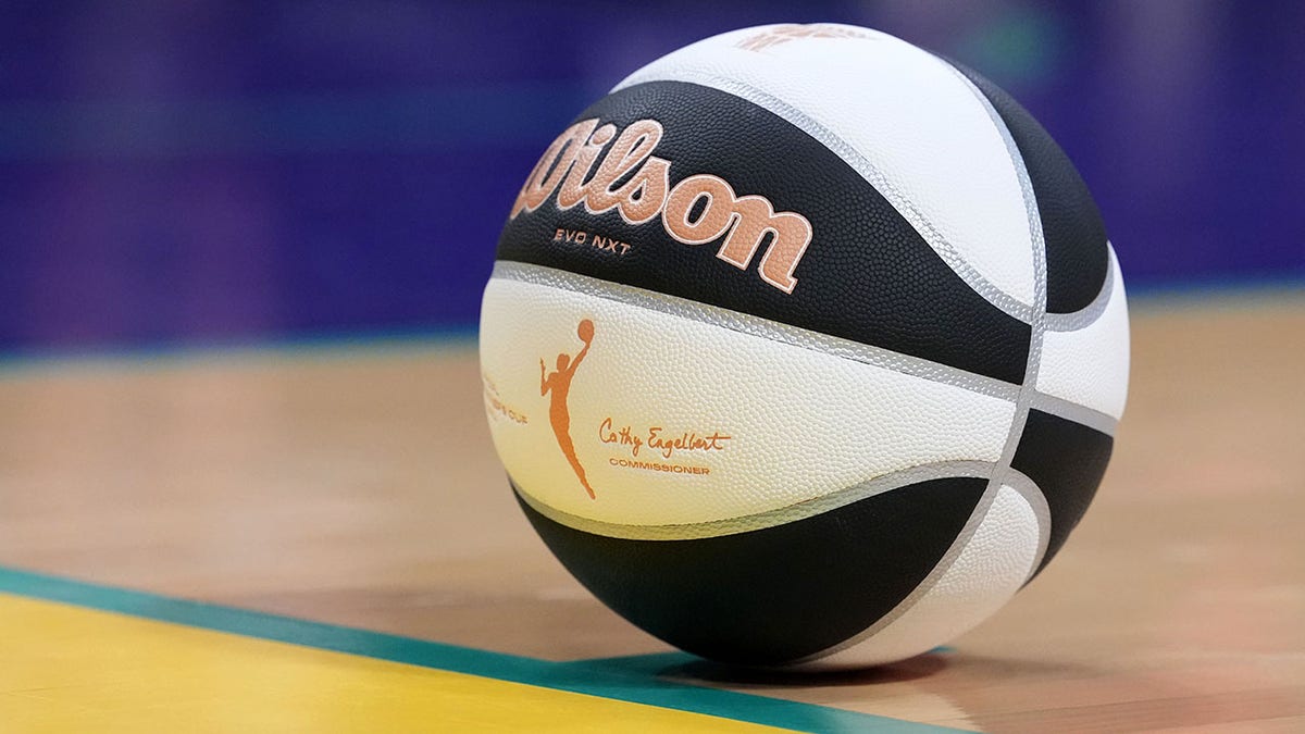 basketball on court
